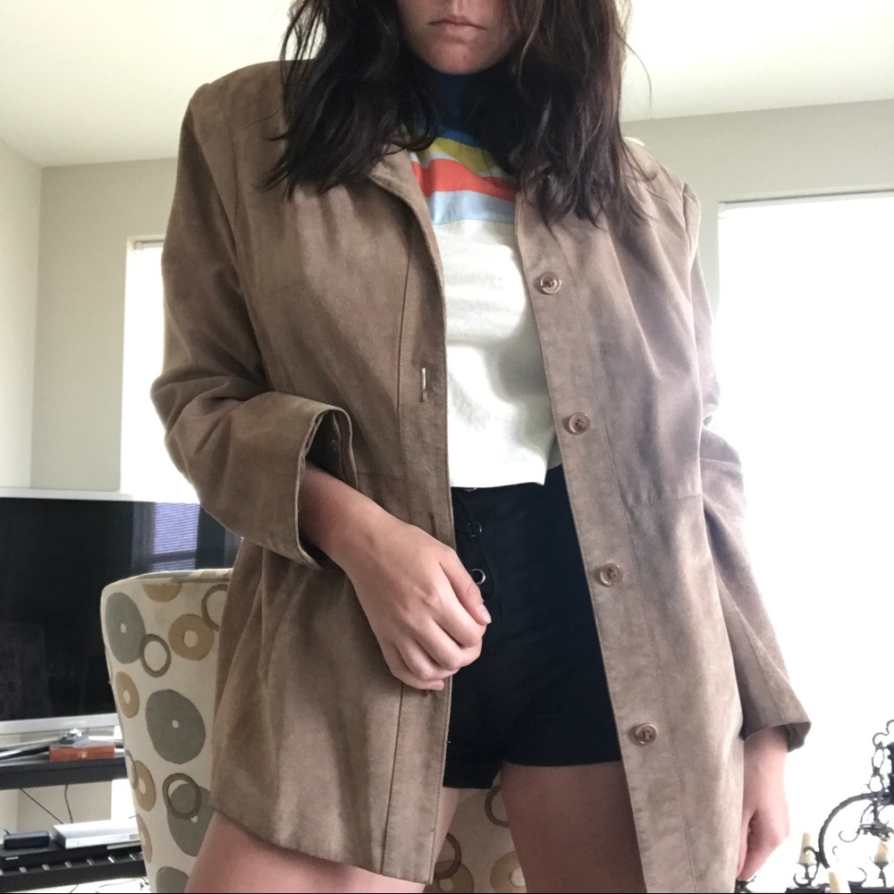 vintage suede coat