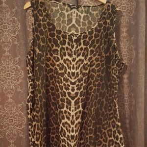 Leopard Print Dressy Tank