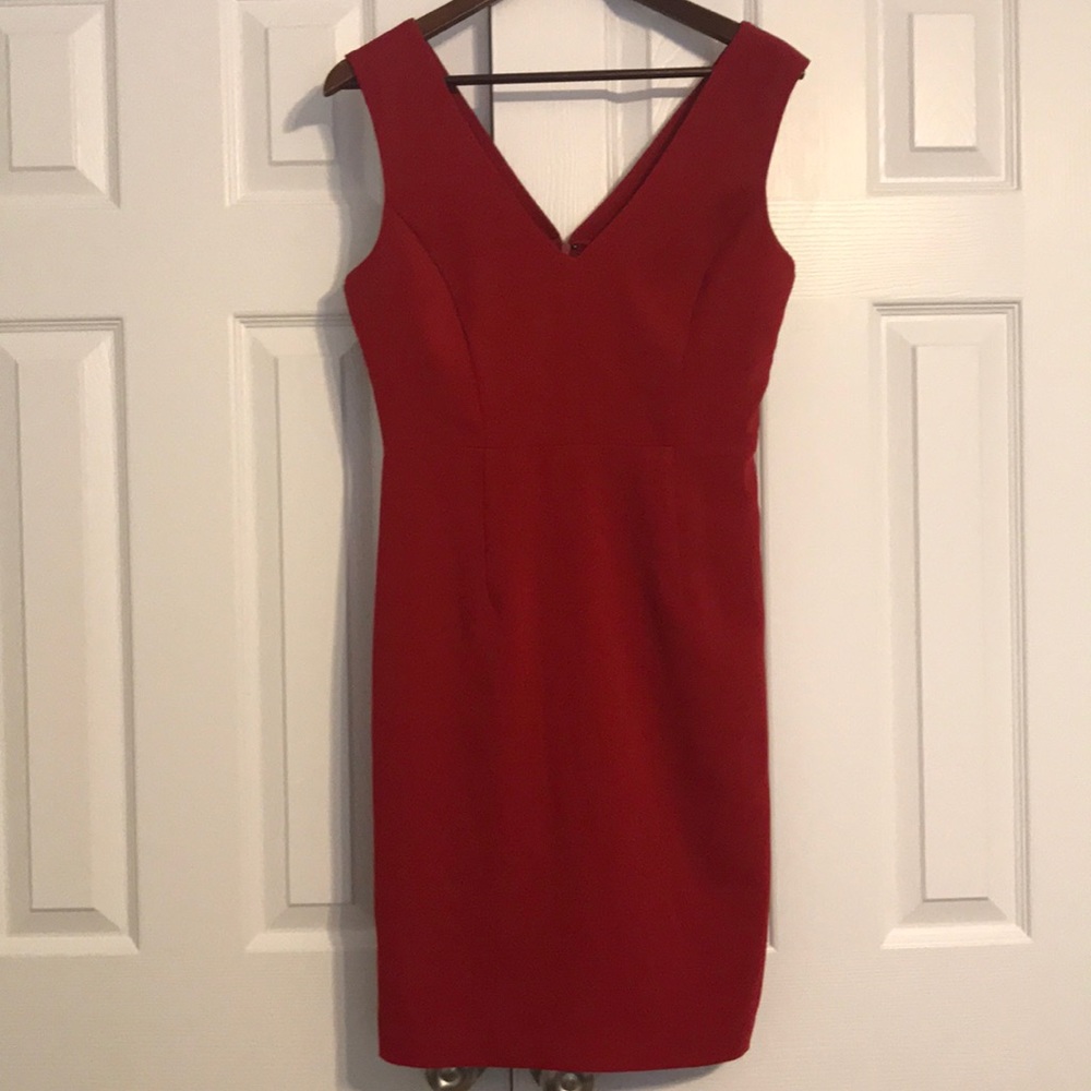 Red cocktail dress