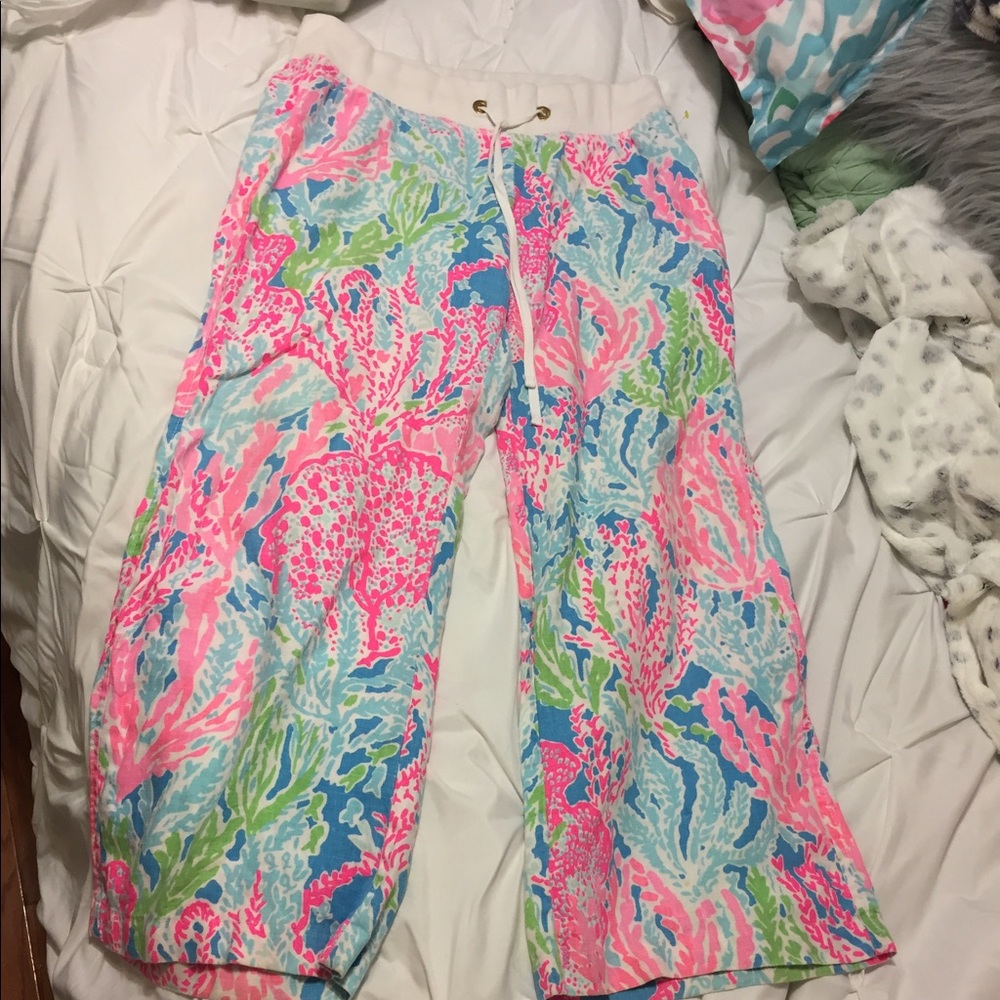 Size large lets cha cha Lilly Pulitzer beach pants