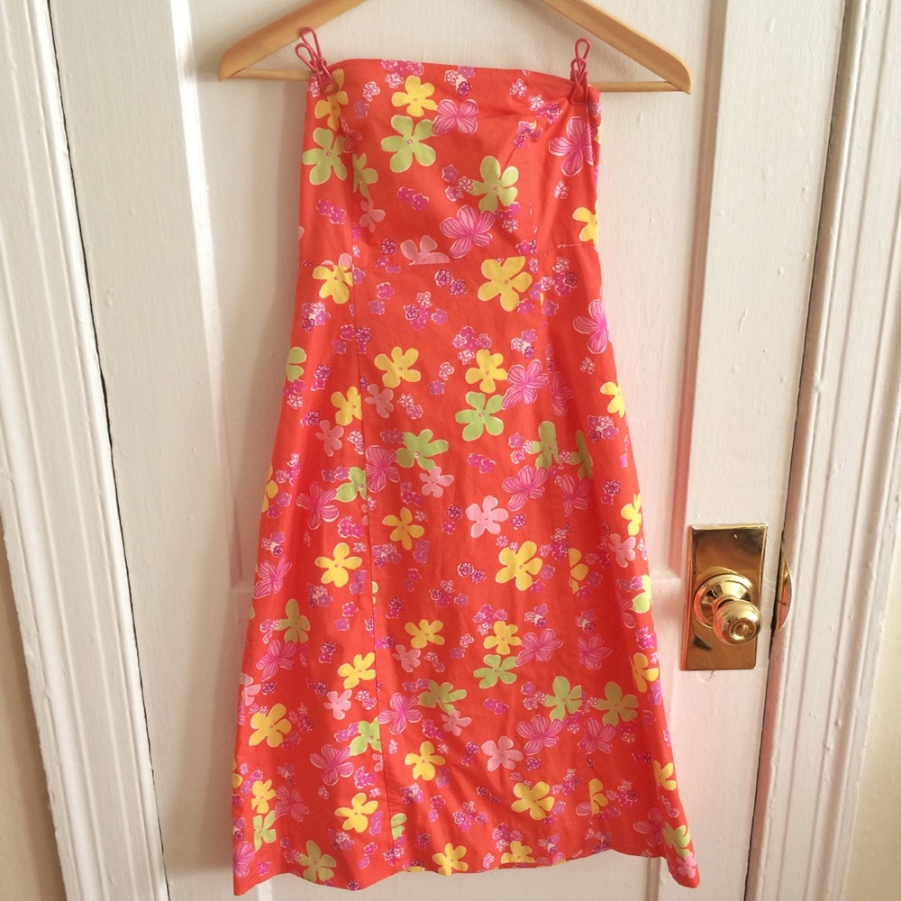 Classic Lilly Pulitzer strapless dress