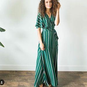 Wishlist green maxi dress (boutique purchase)