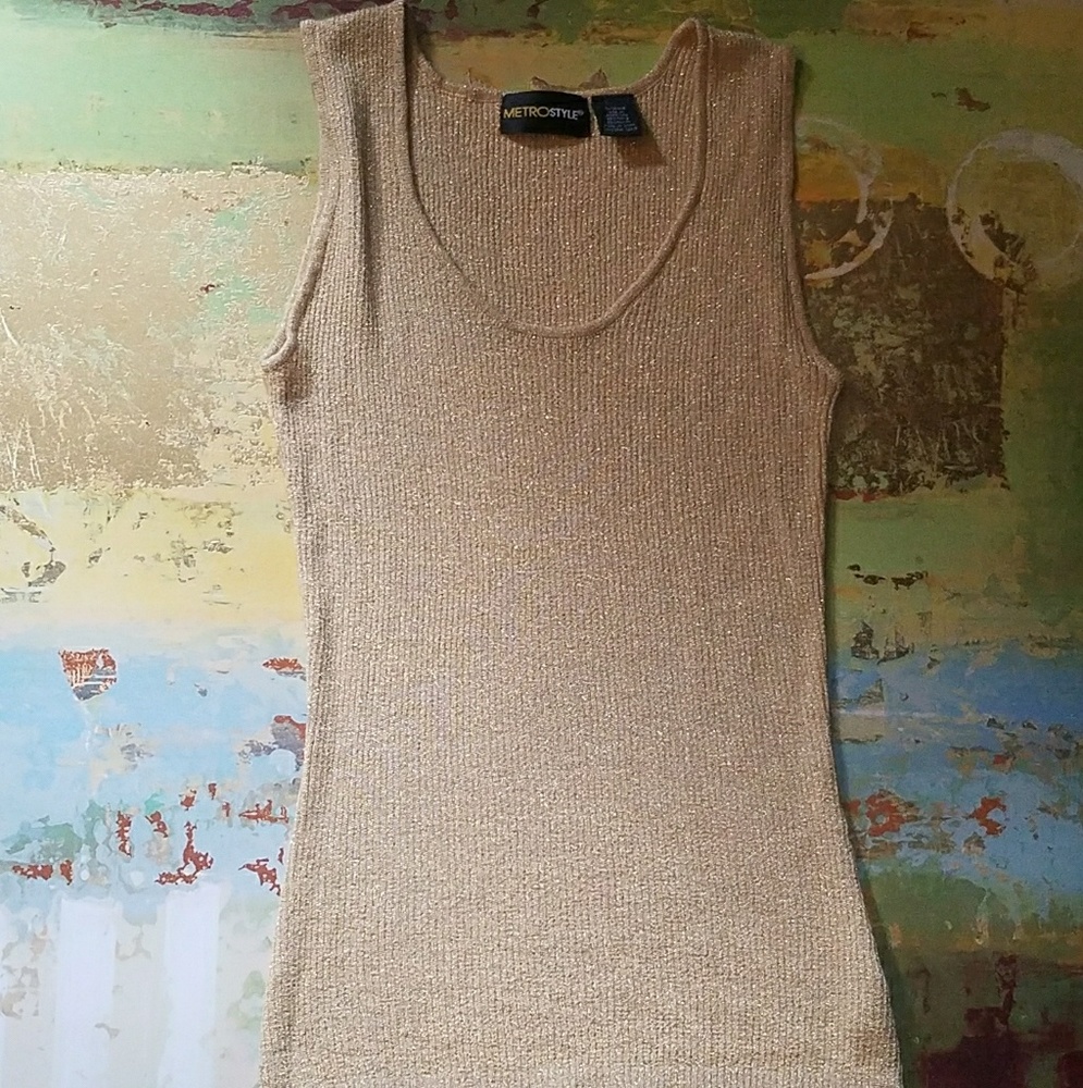 Gold tank top