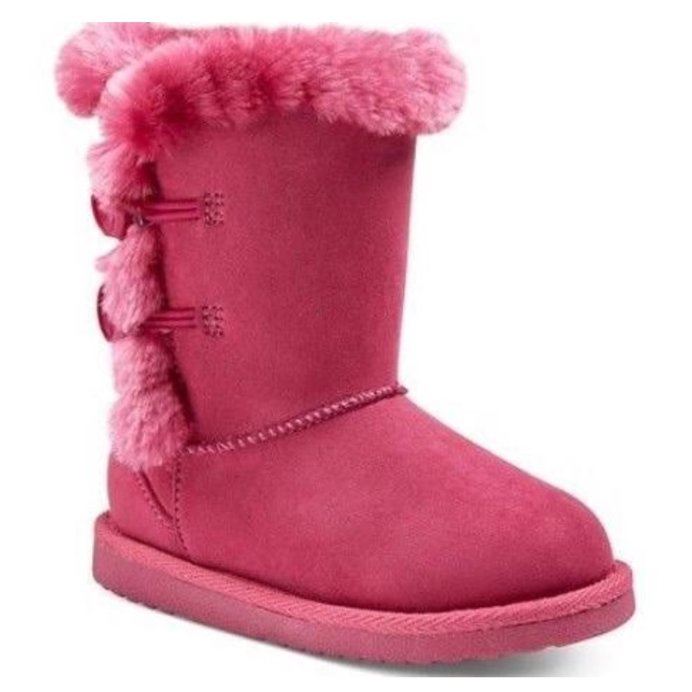 Pink Shearling Fur Boots! Toddler Girl size 9!👑❄️