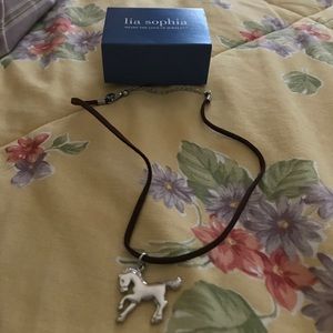 Lia Sophia horse necklace