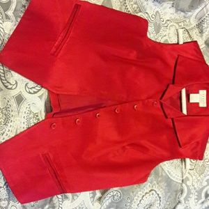 Express sleeveless fitted jacket