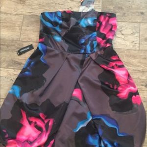 Strapless floral dress from Express