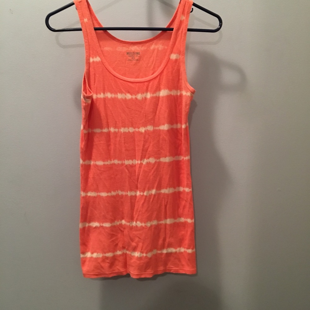 Pink tie dye tank top