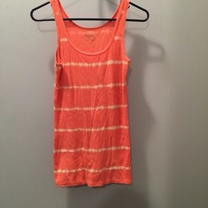 Pink tie dye tank top