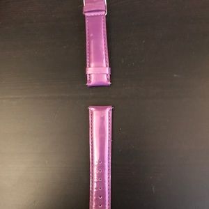 Michele patent leather watch strap