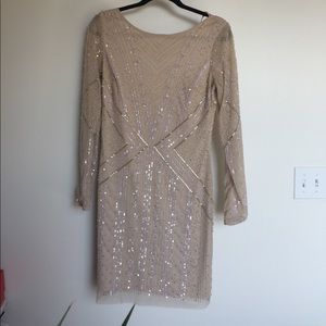 Aidan Mattox Beaded Cocktail Dress