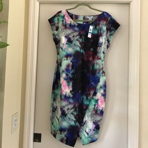 NWT Cocktail dress. Beautiful colors