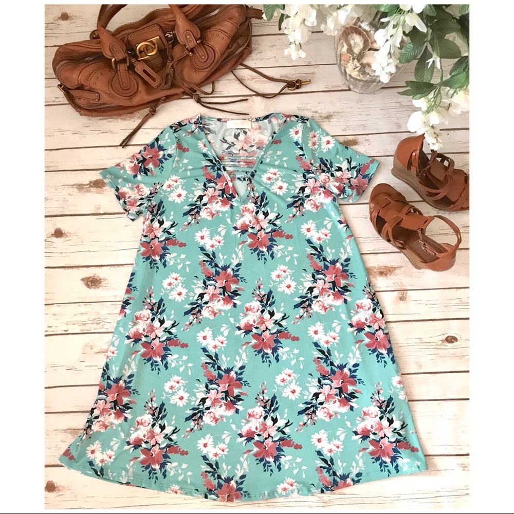 Strappy Floral Dress