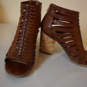 Indigo rd.brown block heel/chunky  shoes