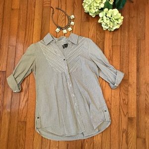 Stripped button down