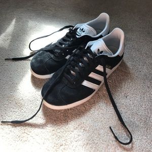 Black suede gazelle Adidas sneakers
