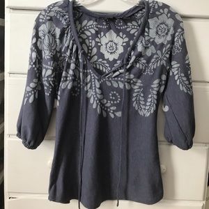 New York & Co navy blue top