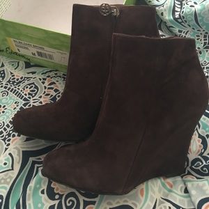 Sam Edelman Wilma Booties Boots Brown Size 8