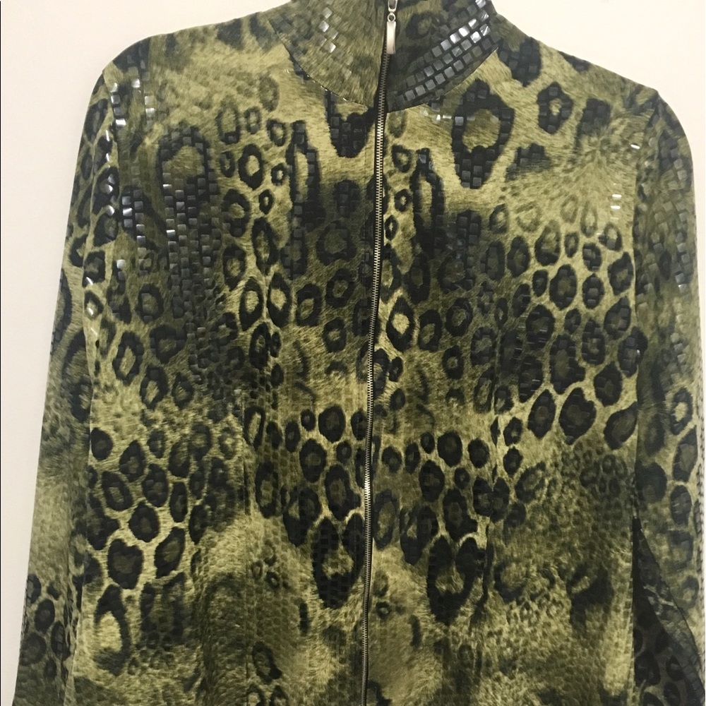 Womens EXCLUSIVELY MISOOK  Zip Up Jacket Sz Large