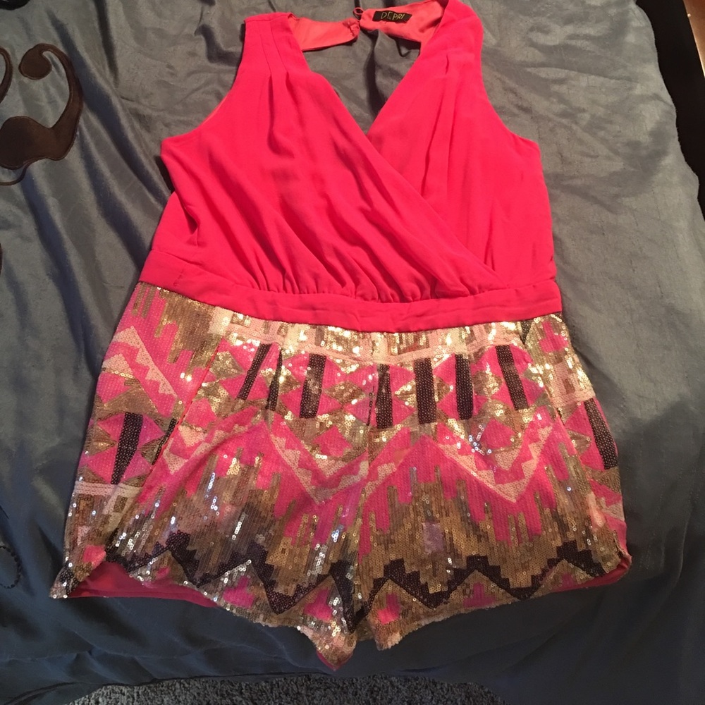 Bling Pink Romper