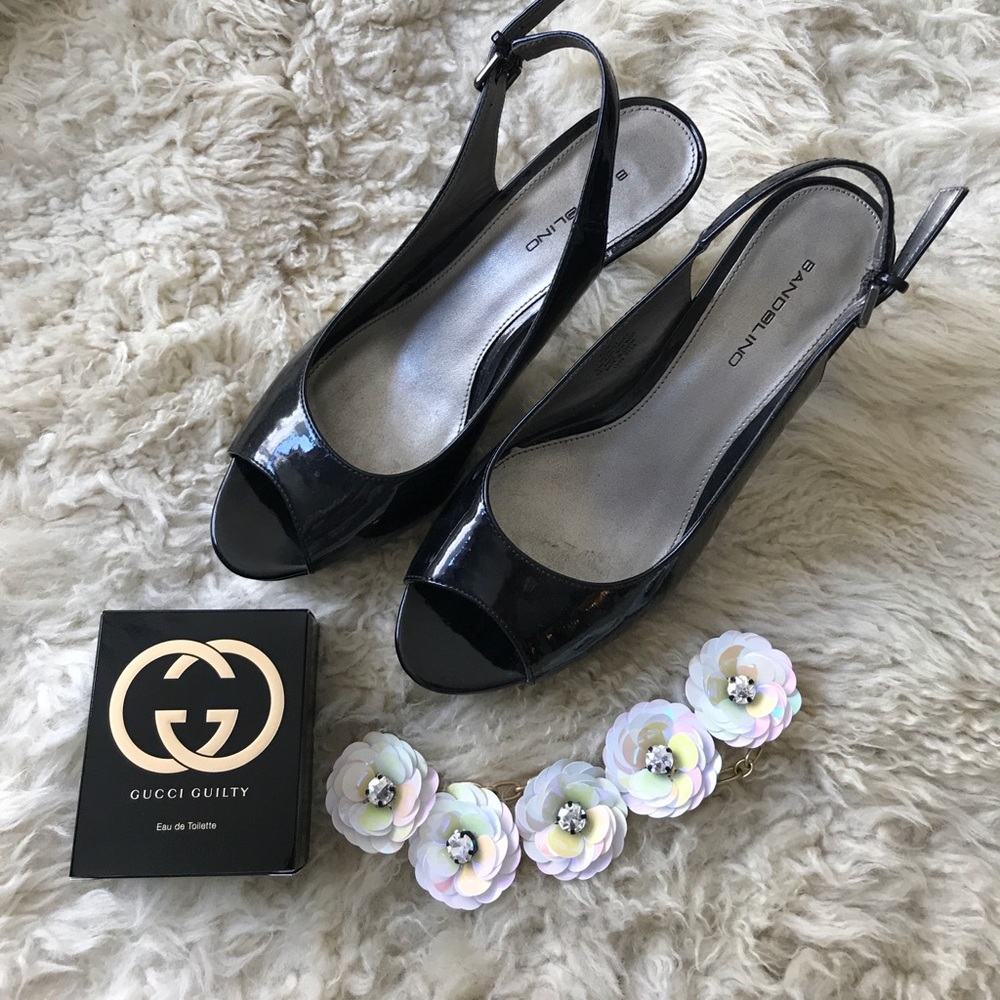 Bandolino Sling Back Peep Toe Heels