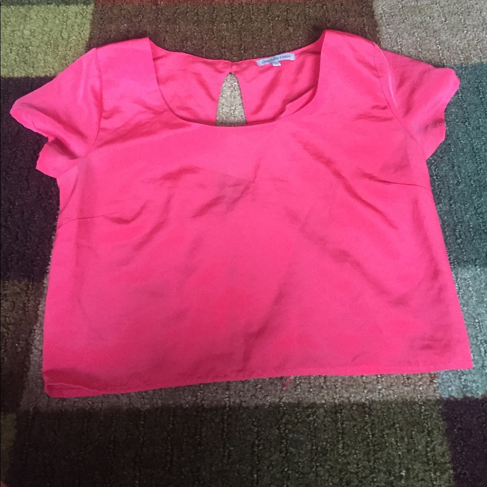 Coral crop top