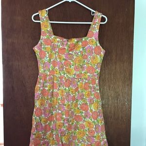 Tulle retro floral dress, Size Medium.