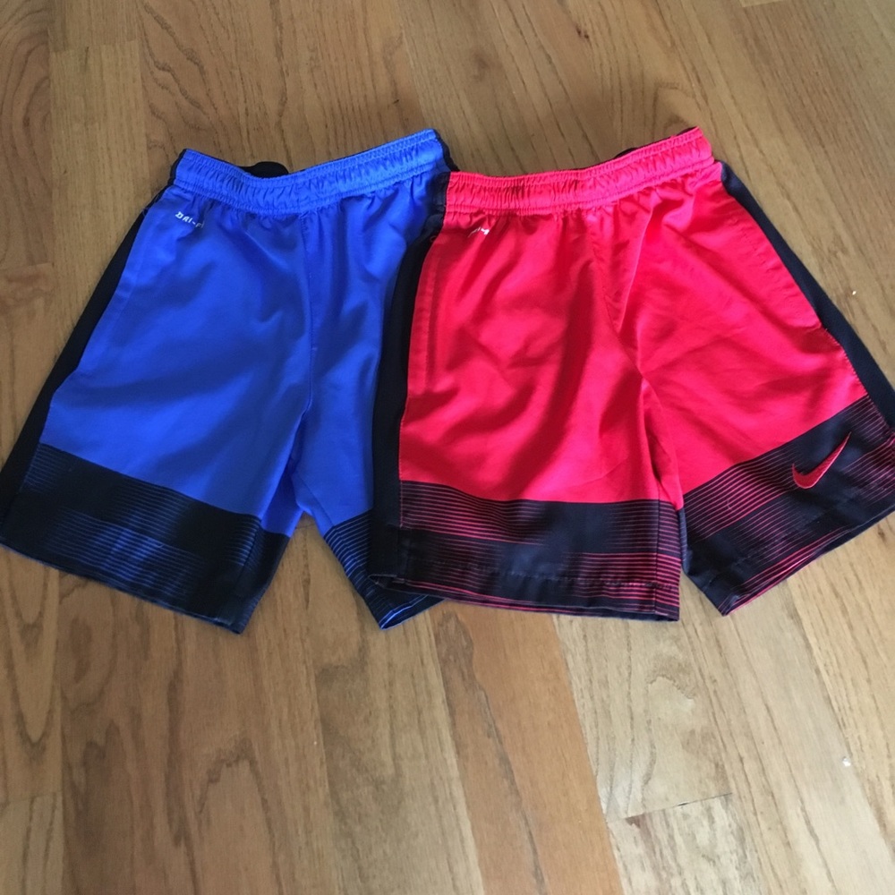NIKE boys dri-fit 2 pairs of shorts size small