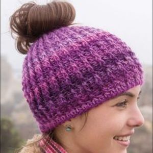 NWOT Messy Bun Beanie!