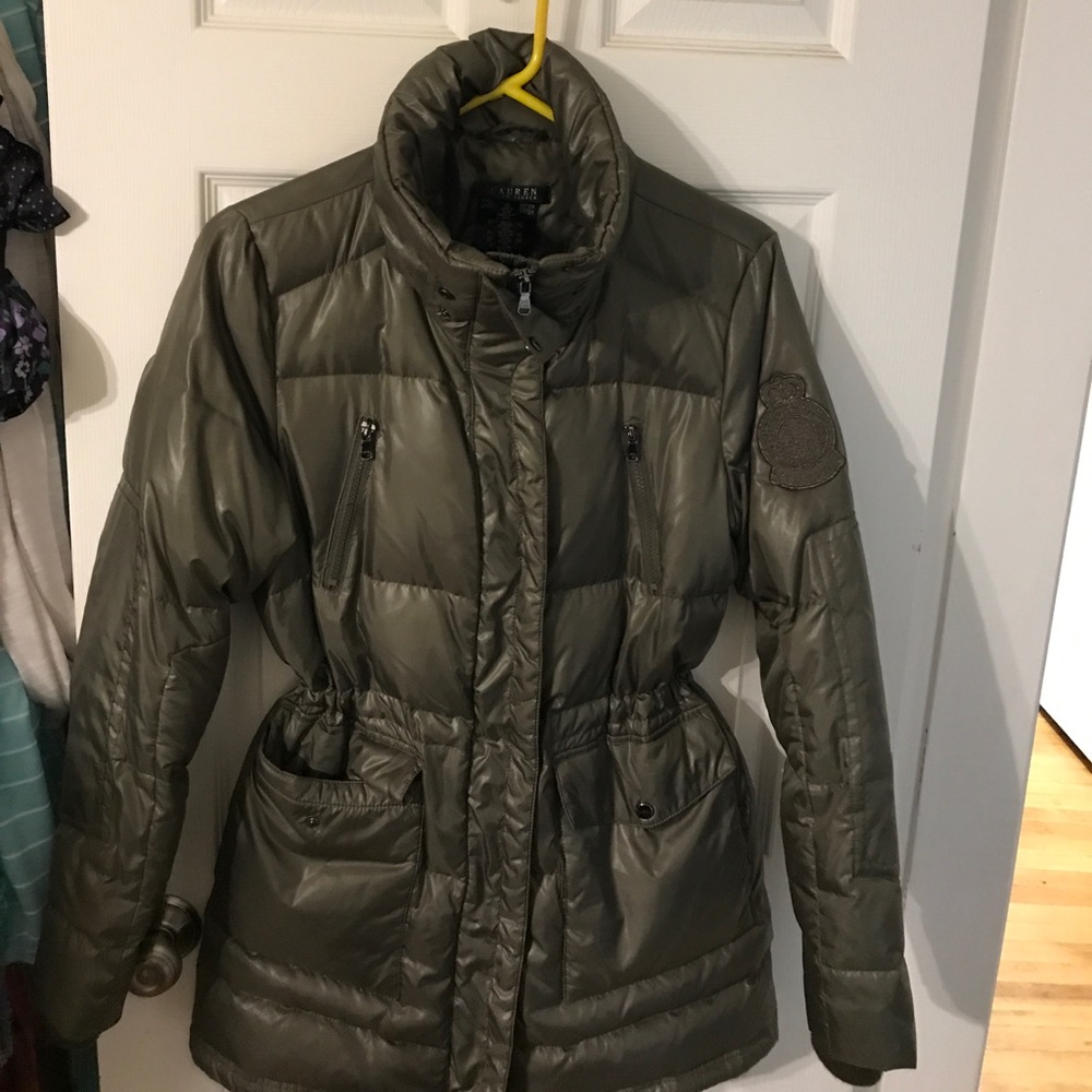Ralph Lauren puffer coat- army green