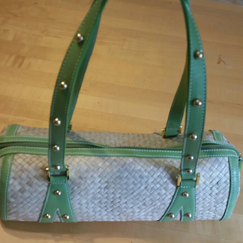 Straw bag Sak Pink Label