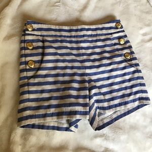 Cute beige and blue shorts!