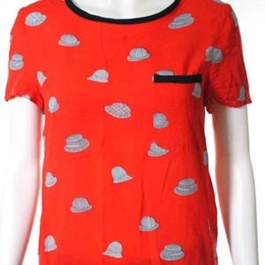 Anthropologie Maeve Top  Size 6  Short Sleeve