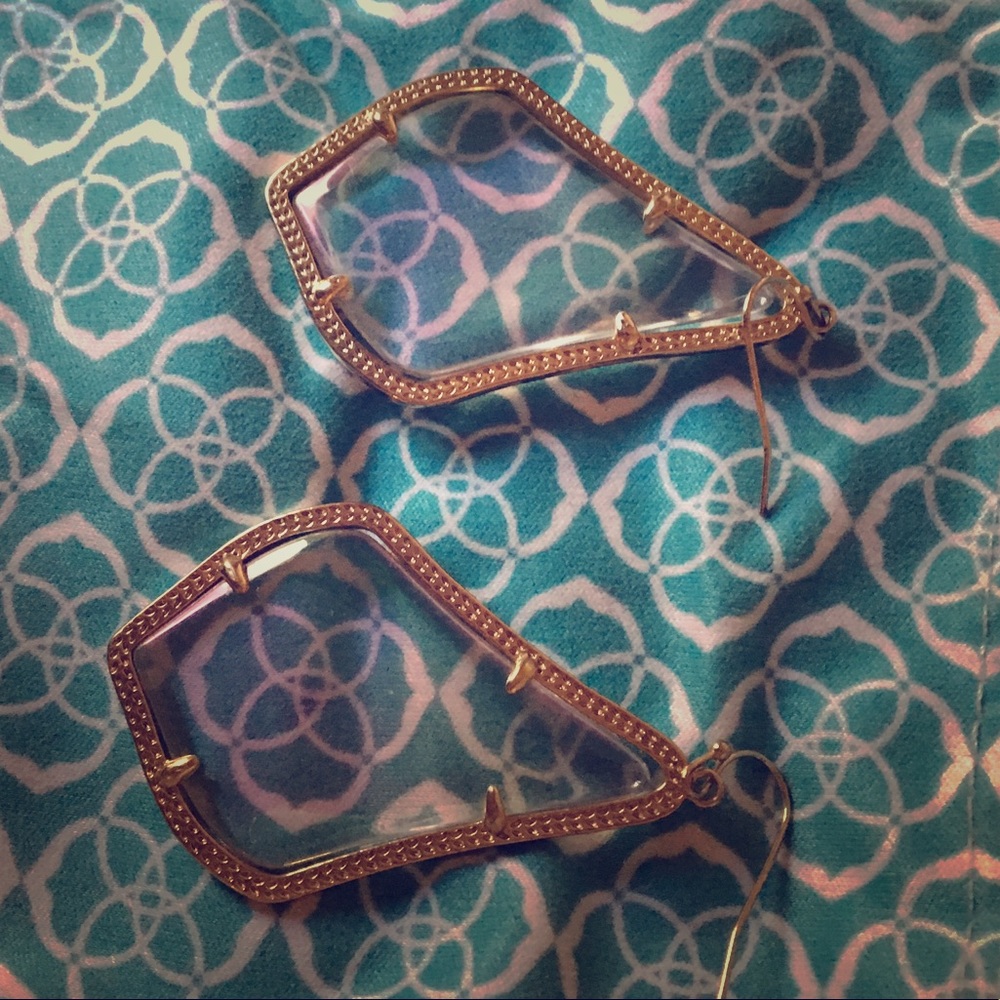 Clear Iridescent Alexandra Kendra Scott Earrings
