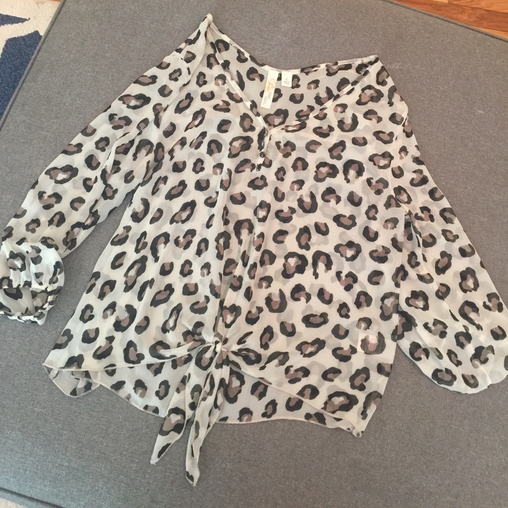Animal print top