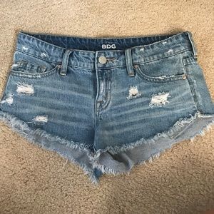 BDG low rise dolphin denim shorts