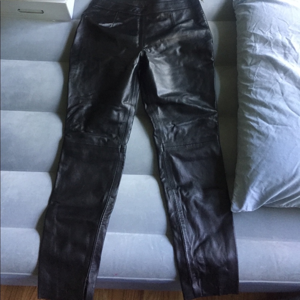Black Leather pants brand new never worn