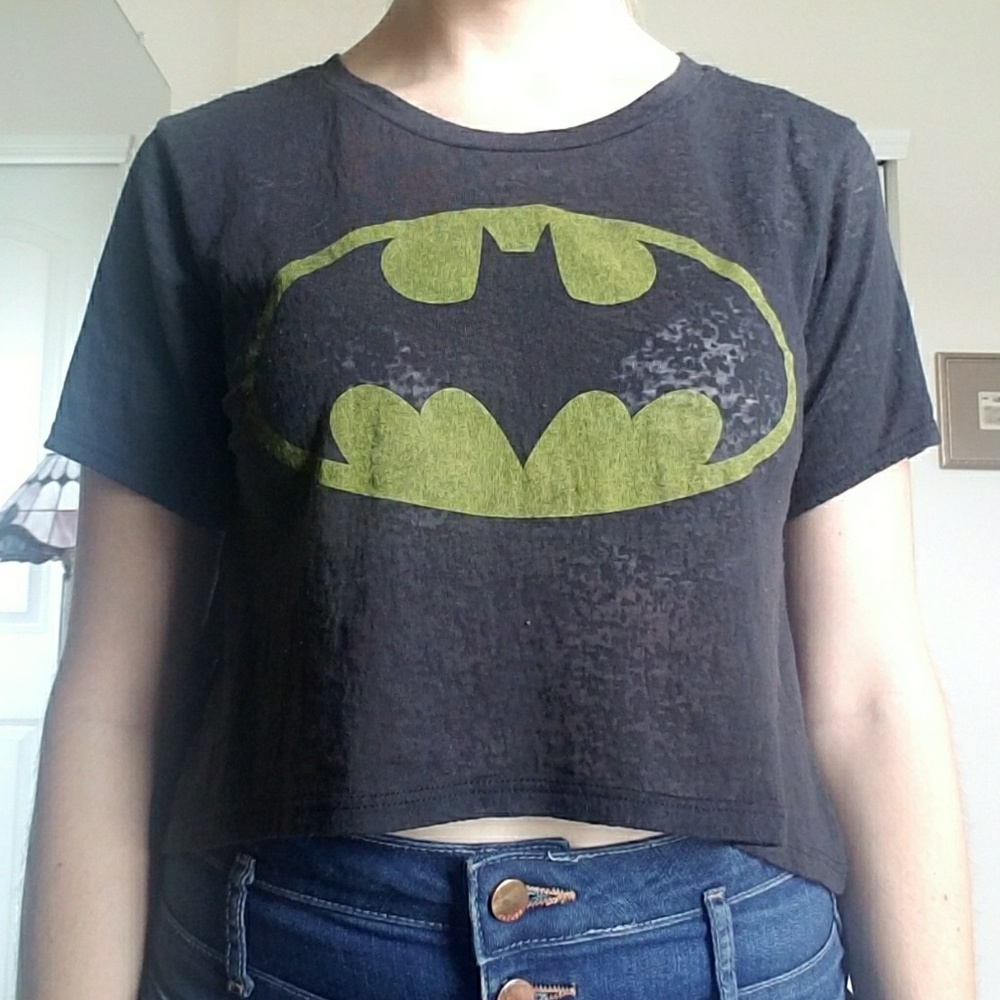 Large Batman Crop Top