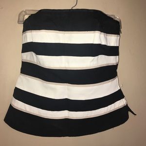 WHBM corset bustier strapless top