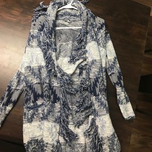 American eagle fringe knit cardigan