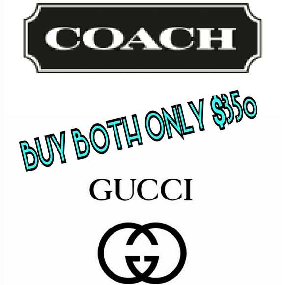 1 GUCCI & 1 COACH =HUGE SAVINGS - Picture 1 of 1