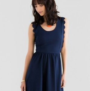 Modcloth Scalloped Detail Dress