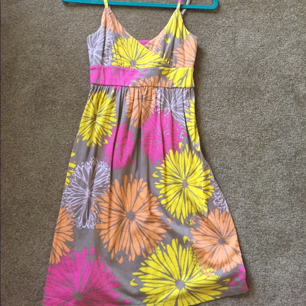Bright floral dress
