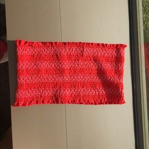 Urban Outfitters red tube bandeau top