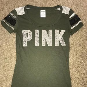 PINK crew neck t-shirt