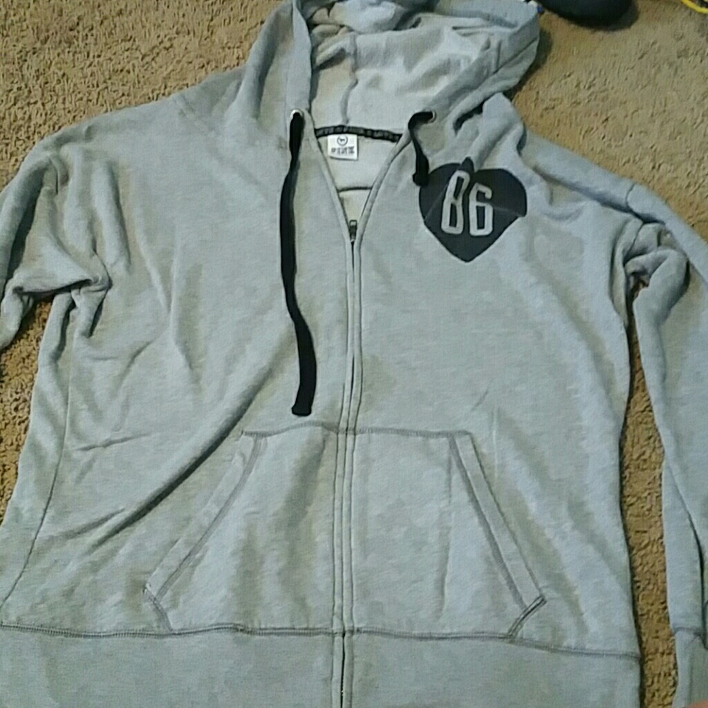 Oversized pink hoodie