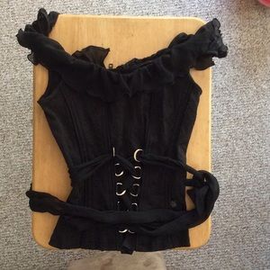 Tripp corset with lace up ribbon