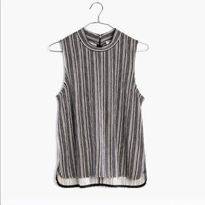 Madewell stripe mock neck tank