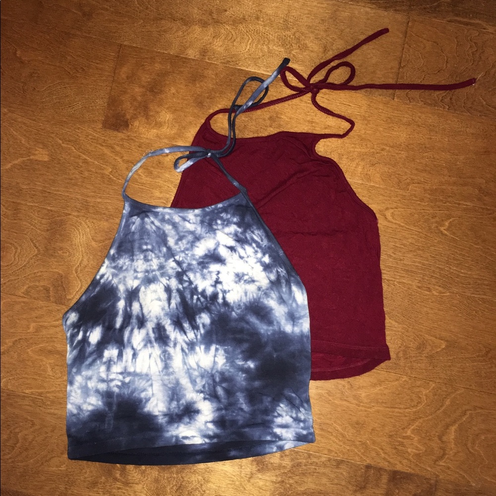 2 for 1 !! Brandy Crop Halter Tops