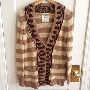 Long and cozy Anthropologie sweater